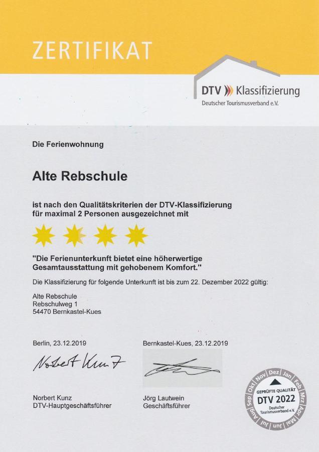 Ferienwohnung Bernkastel-Kues - Alte Rebschule Eksteriør billede